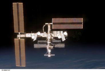 A view of the International Space Station following the STS-116 Shuttle mission
