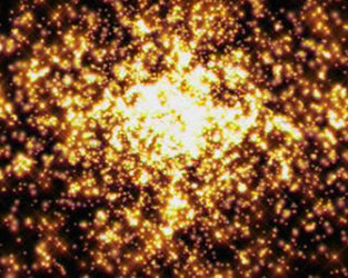Artist’s impression of globular star cluster