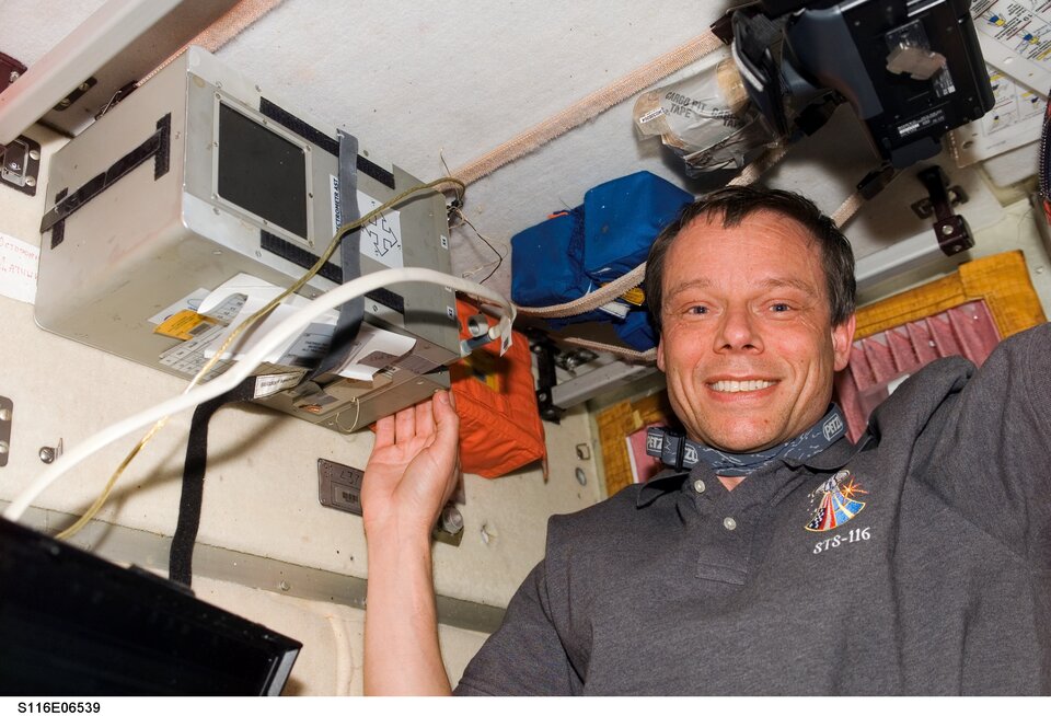 Christer Fuglesang arrived with the STS-116 crew