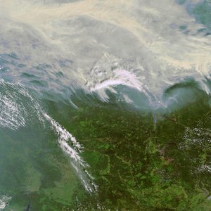 Forest fires in Siberia