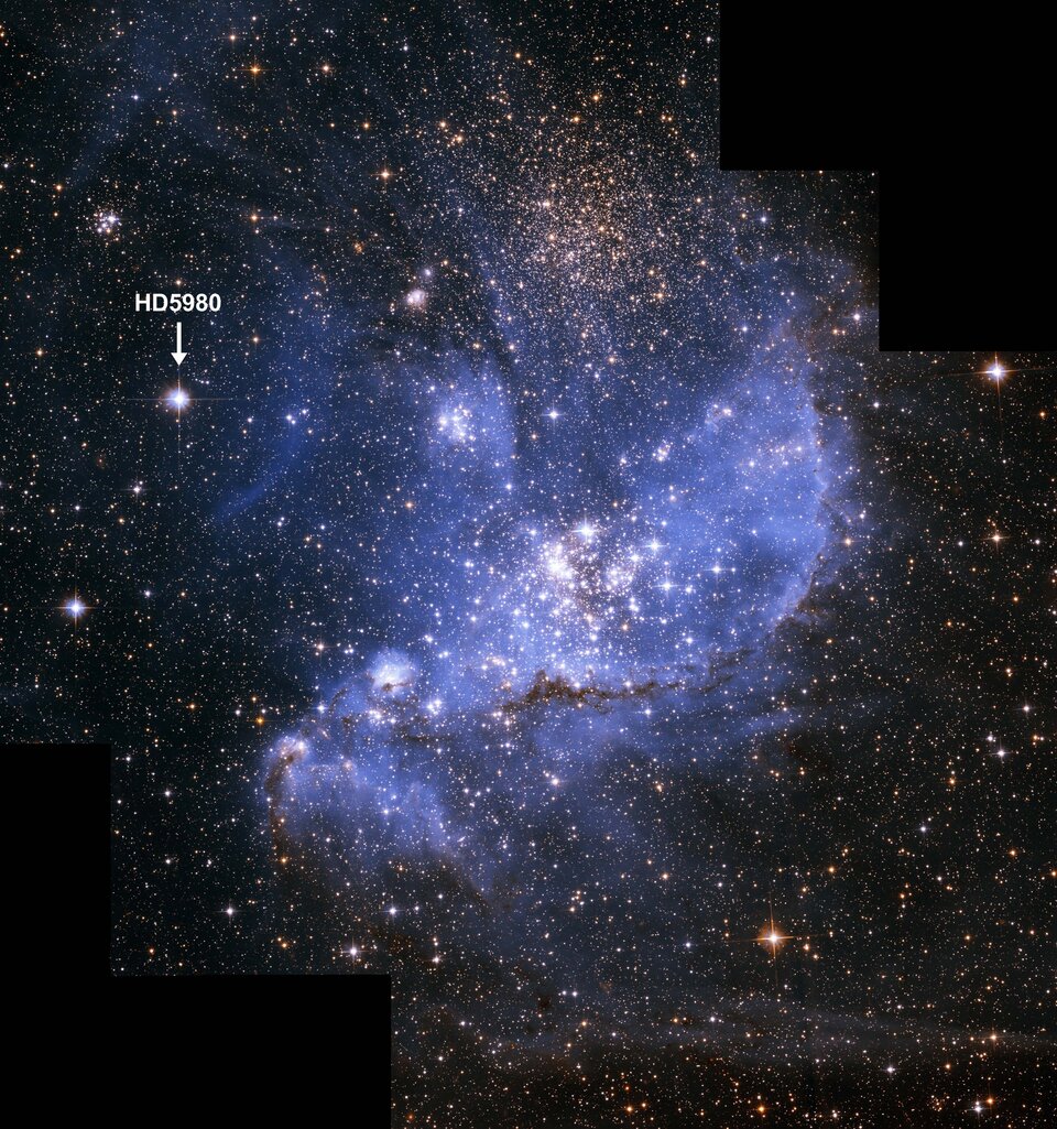 HD 5980 in the star-forming region NGC 346 