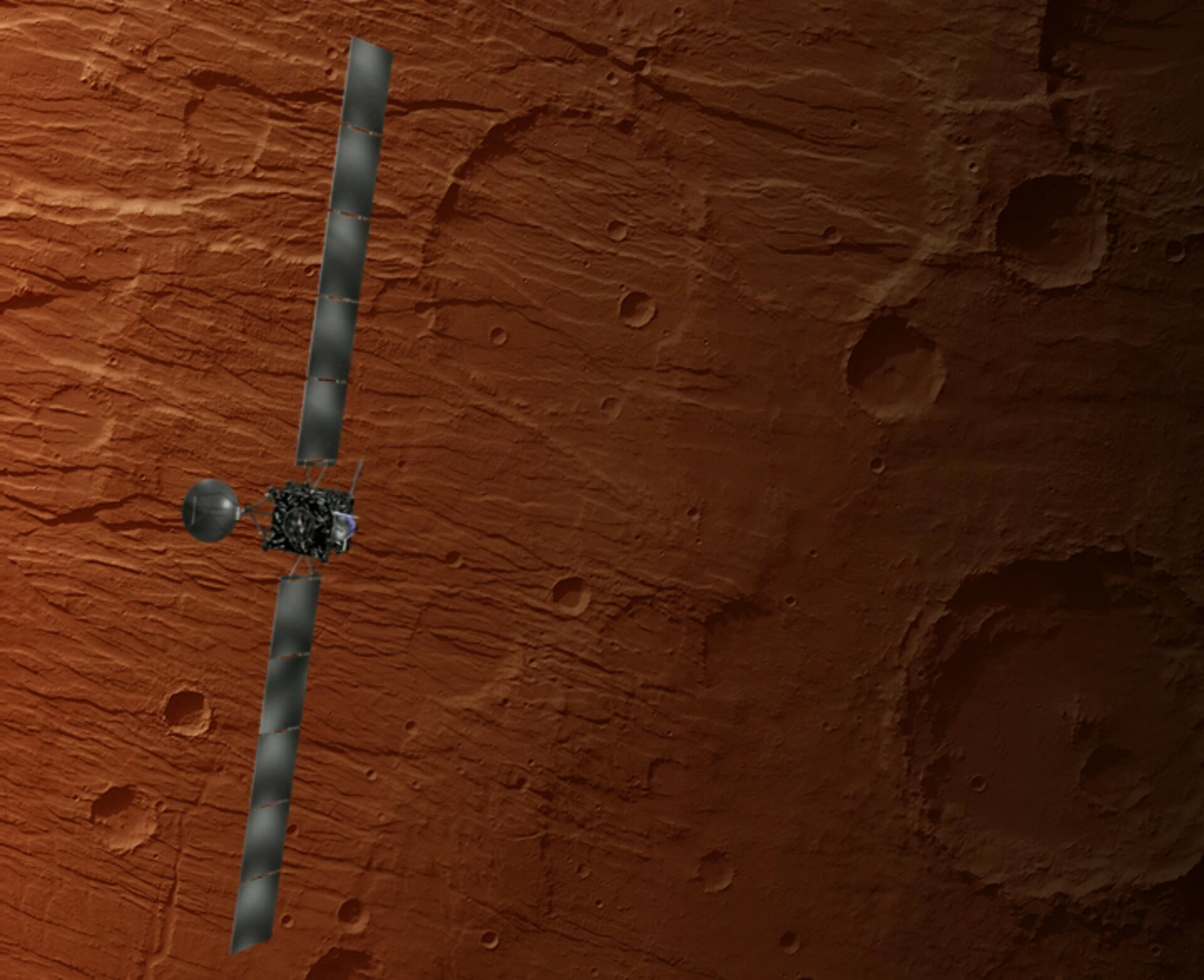 Rosetta swinging by Mars at close distance