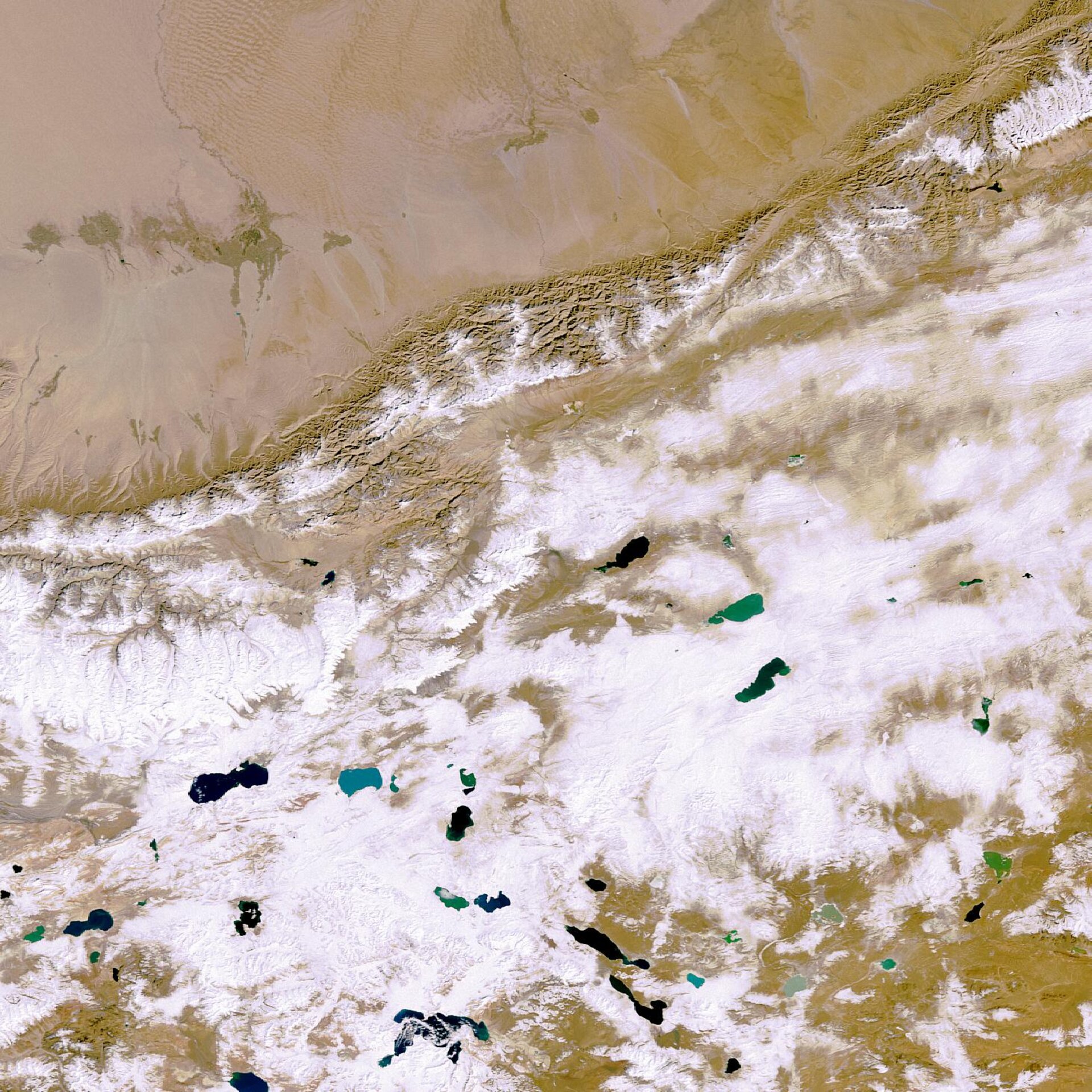 Envisat image of the Tibetan Plateau