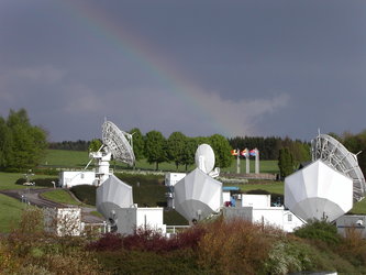 Antennas at ESA's Redu ground station
