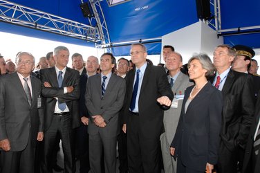 Inauguration of the Paris Air Show, Le Bourget 2007 with M. Fillon, French Prime Minister