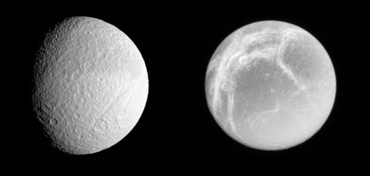 Tethys and Dione juxtaposed