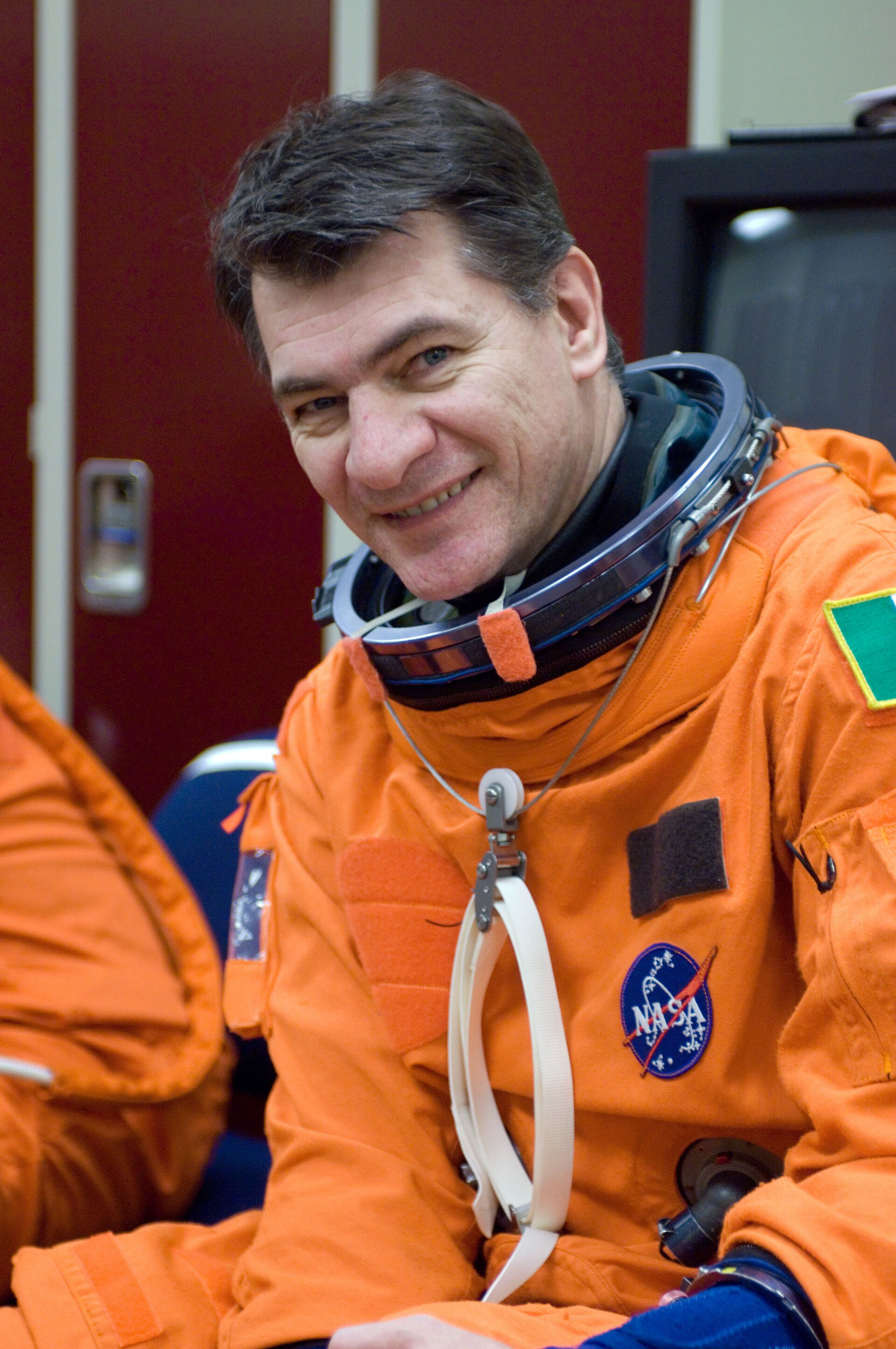 ESA astronaut Paolo Nespoli training at NASA's Johnson Space Center on 7 February 2007