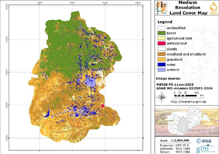 Land cover map