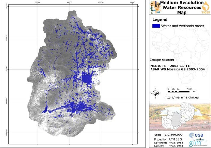 Water resources map