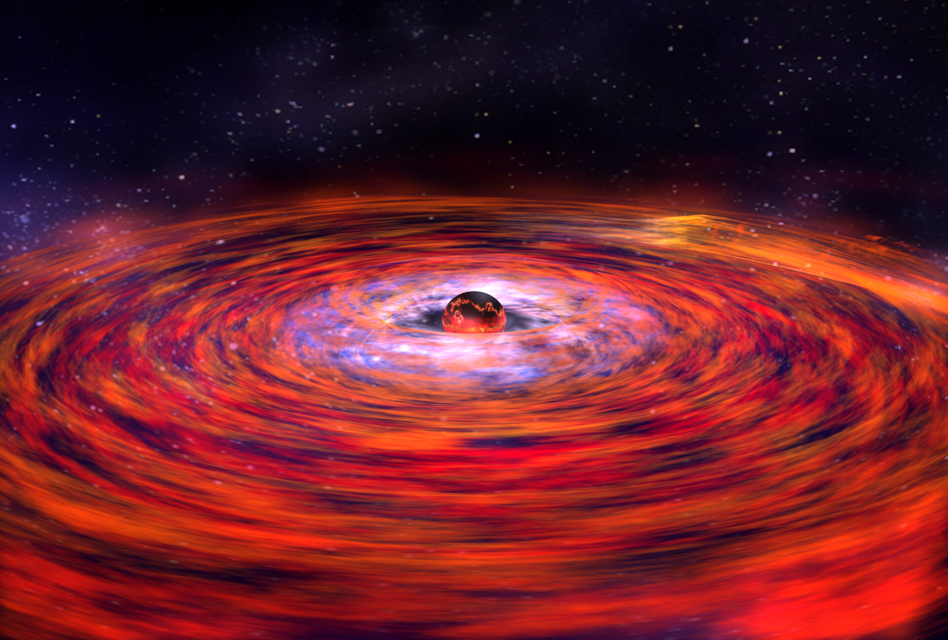 Explosion on a neutron star