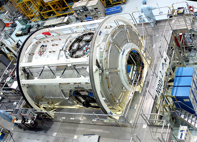 ISS module Node 2 being processed for launch