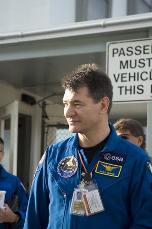 Paolo Nespoli during the STS-120 CEIT at NASA's Kennedy Space Center, 3 August 2007