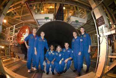 STS-120 crew during CEIT at NASA's Kennedy Space Center, Florida