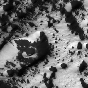 Iapetus' landscape