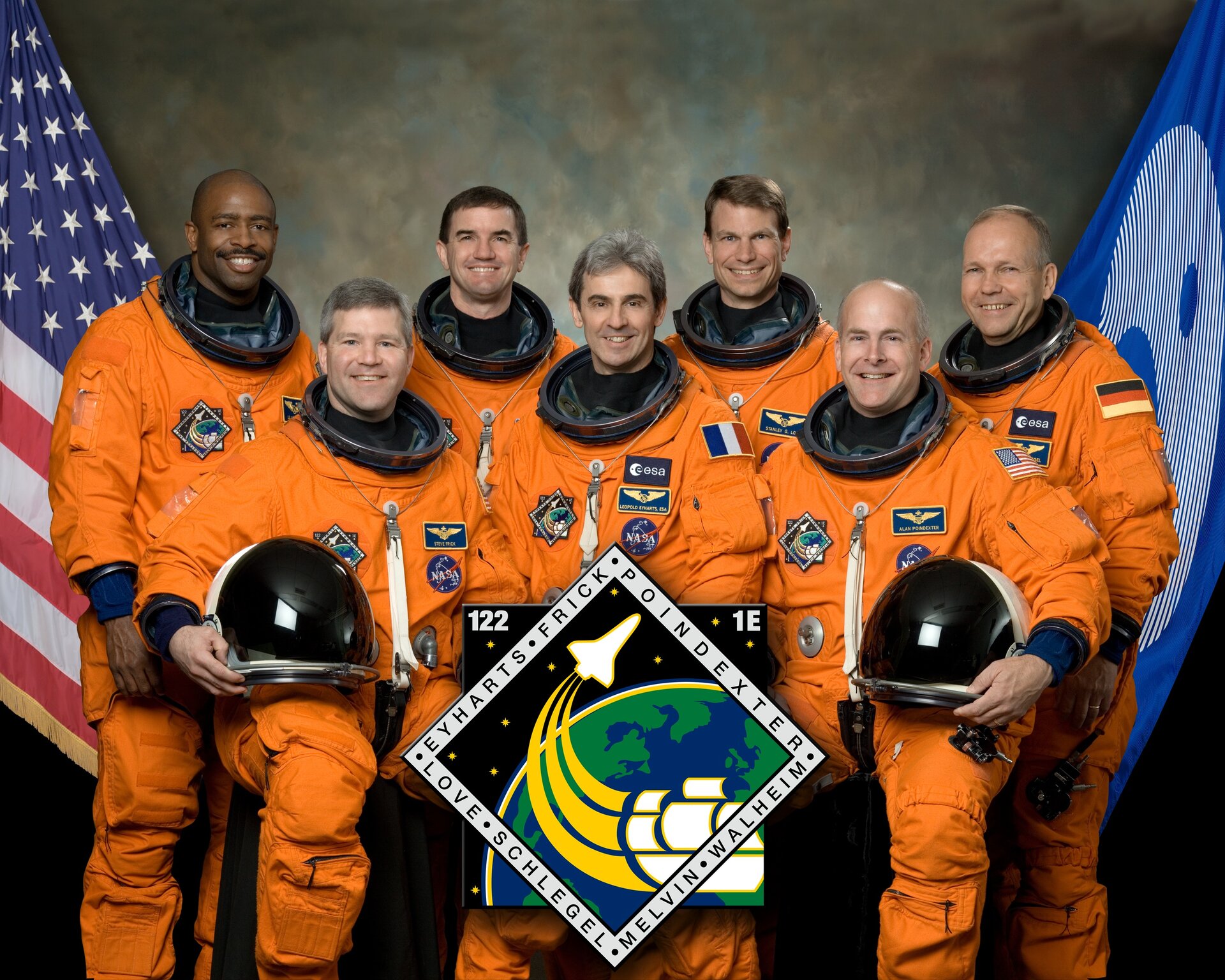 STS-122 crew portrait