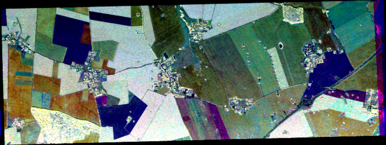 Colour composite of SAR images