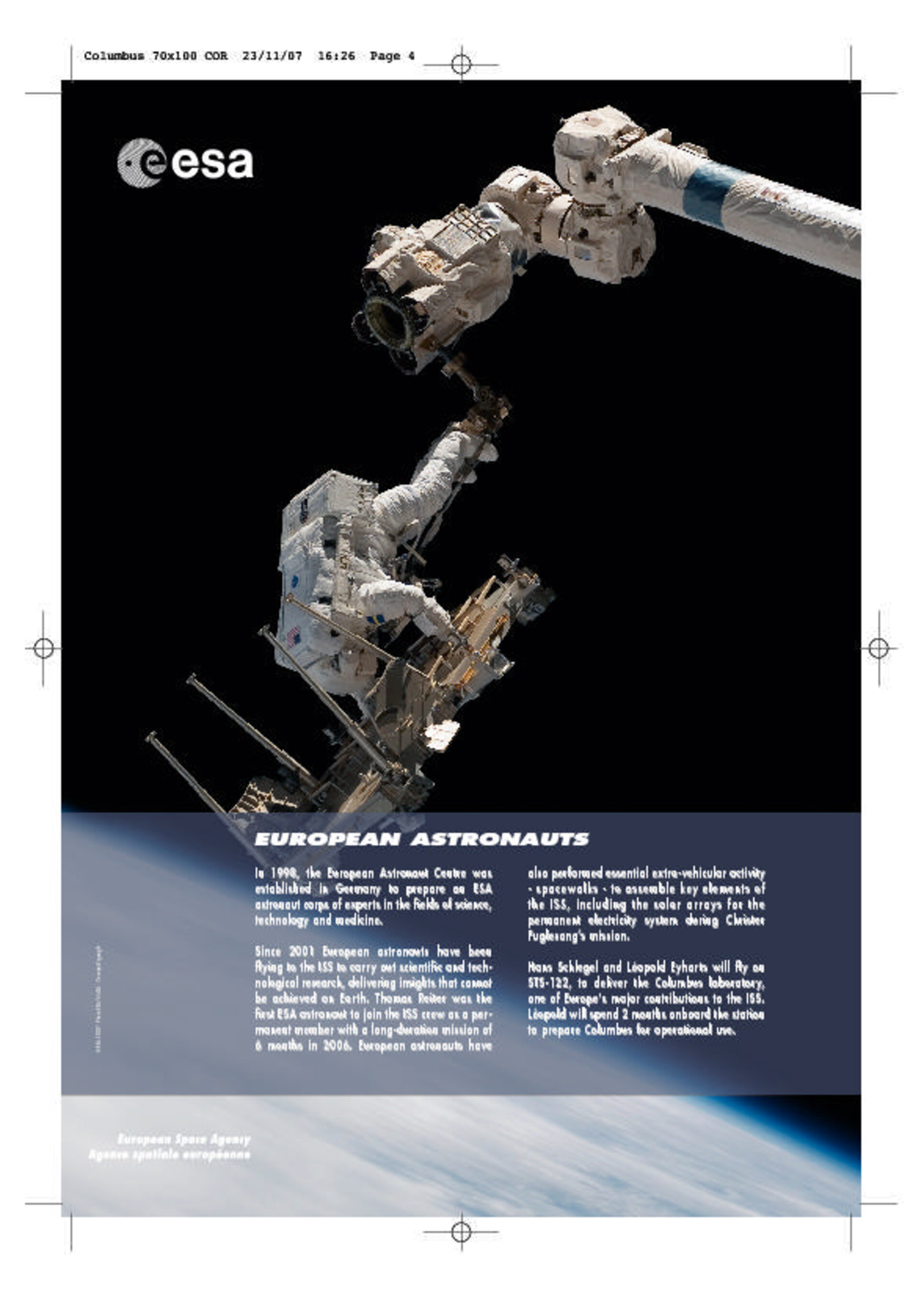 Poster - European Astronauts