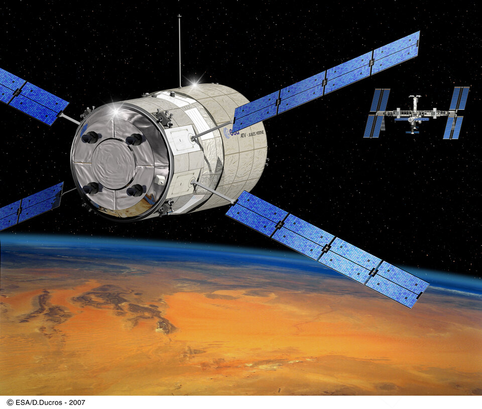 Jules Verne is set to dock with the International Space Station in early April