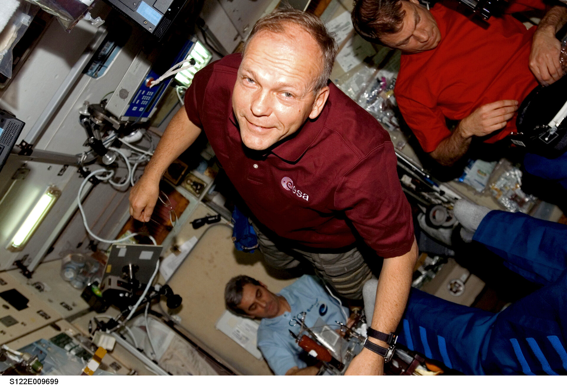 ESA astronaut Hans Schlegel