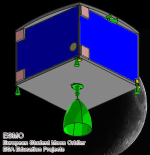 ESMO orbiting the Moon © Uni. Southampton