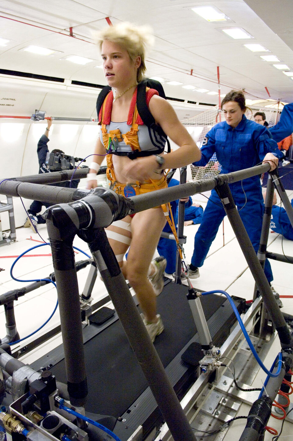 Physiology experiment during parabolic flight