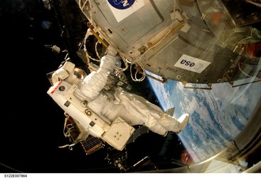 The European Columbus laboratory was installed during the first spacewalk of the STS-122 mission