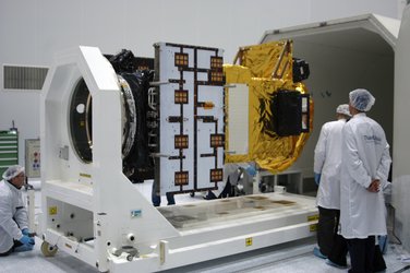 GIOVE-B in clean room