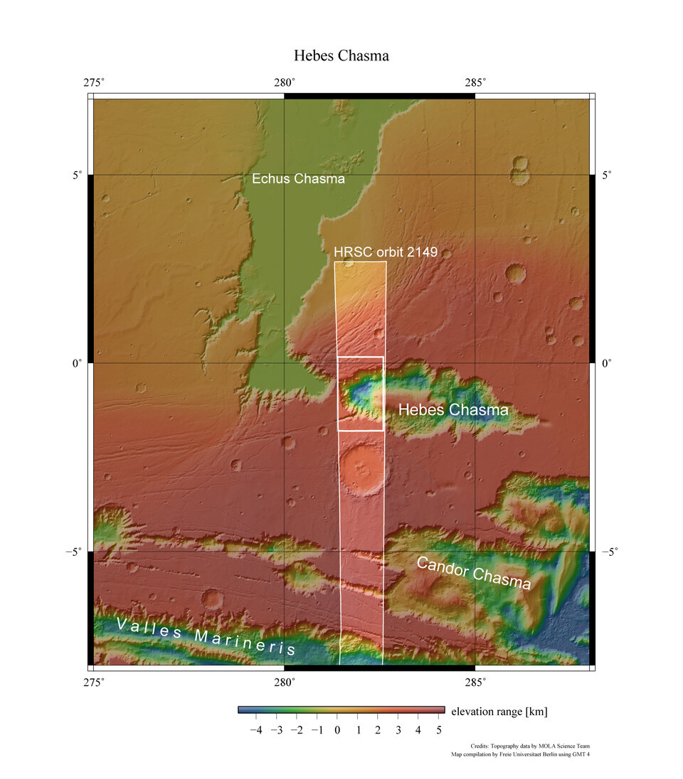 Hebes Chasma context map