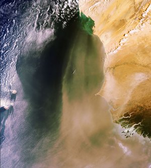 Sahara sand and dust seen by ESA's Envisat