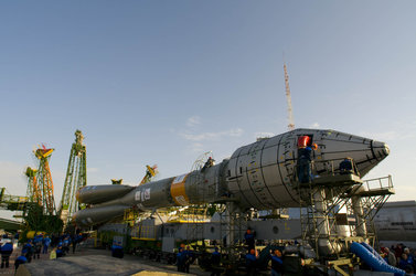 Soyuz-Fregat launch vehicle carrying GIOVE-B