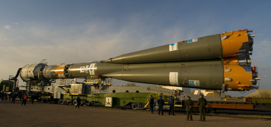 Soyuz-Fregat launch vehicle carrying GIOVE-B