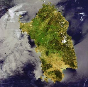 The Italian island of Sardinia