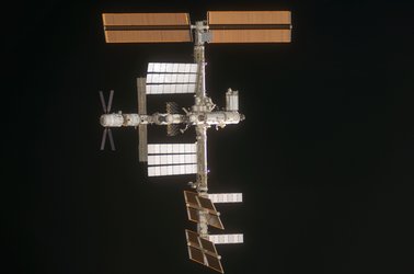 The International Space Station photographed by an STS-124 crew member
