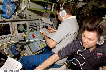 Space Station crewmembers prepare for undocking of Jules Verne ATV