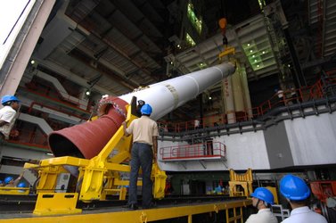 Chandrayaan-1's launcher strap-on booster