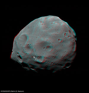 Stereo view of Phobos
