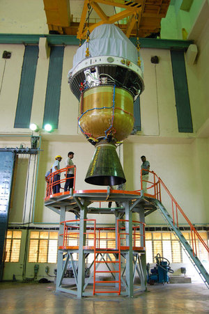 Third and fourth stages of the PSLV-C11 launcher