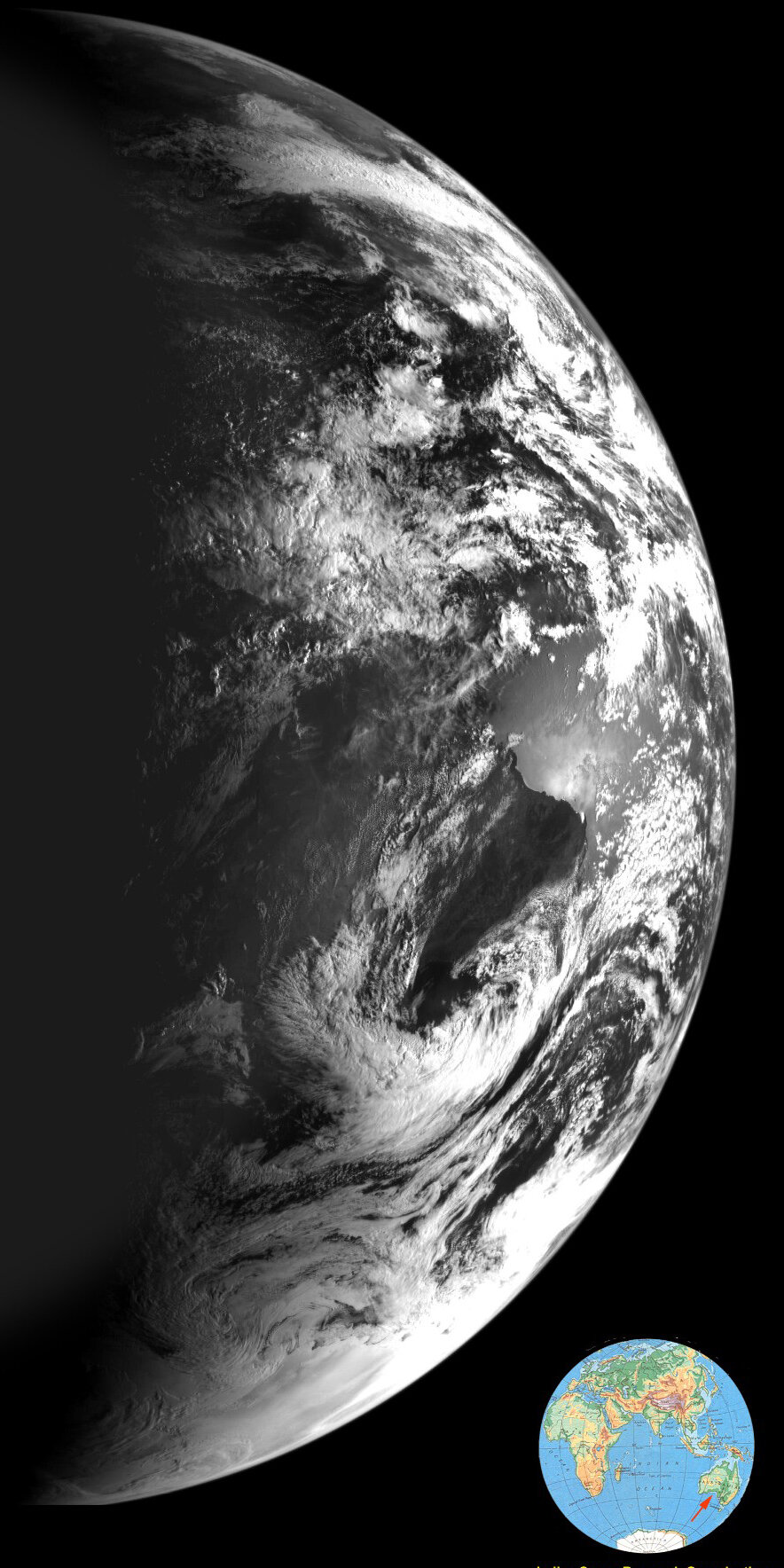 Earth, seen from Chandrayaan-1