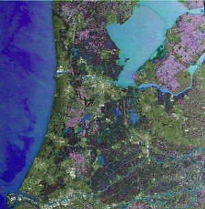 Envisat radar image of the Netherlands