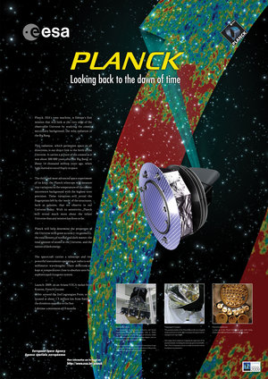Artist’s poster of the Planck satellite