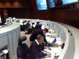 GOCE Flight Control Team in Main Control Room round-the-clock