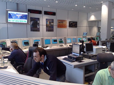 Combined EO mission control room at ESOC