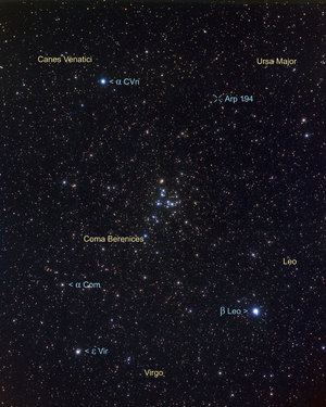 Constellation region near Arp 194