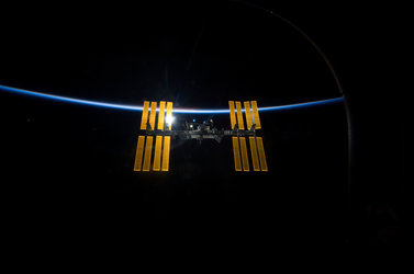 International Space Station seen from Discovery