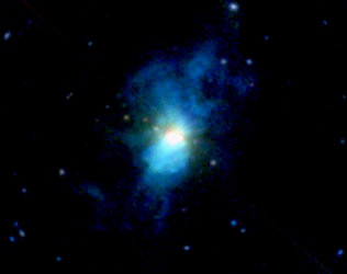 X-ray image of Messier 82