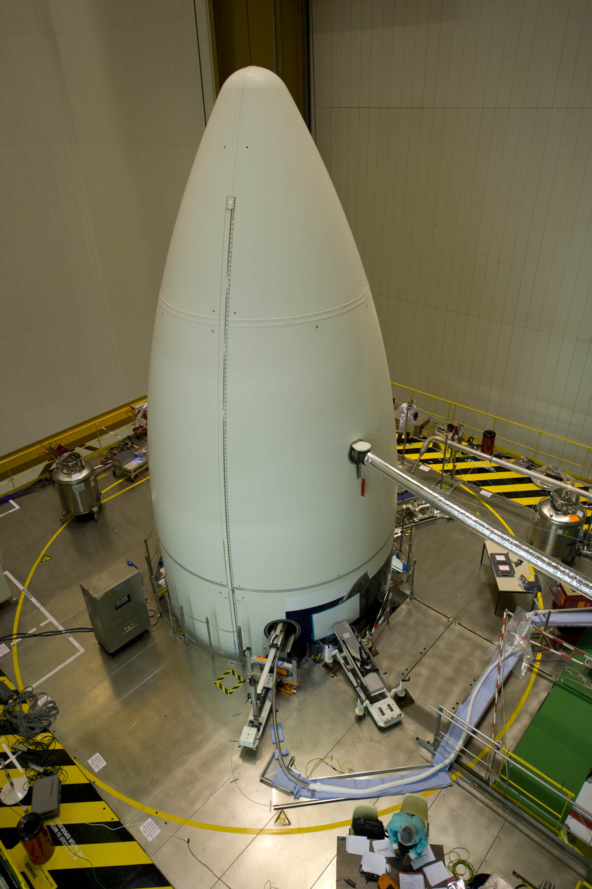 Ariane 5 fairing carrying Herschel and Planck