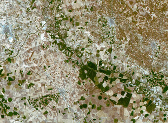 Plains and agricultural fields in central Spain