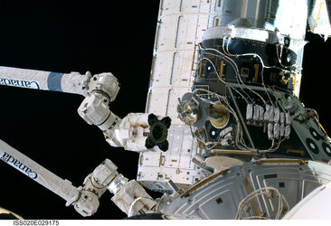 Pressurized Mating Adapter-3 was relocated using Canadarm2