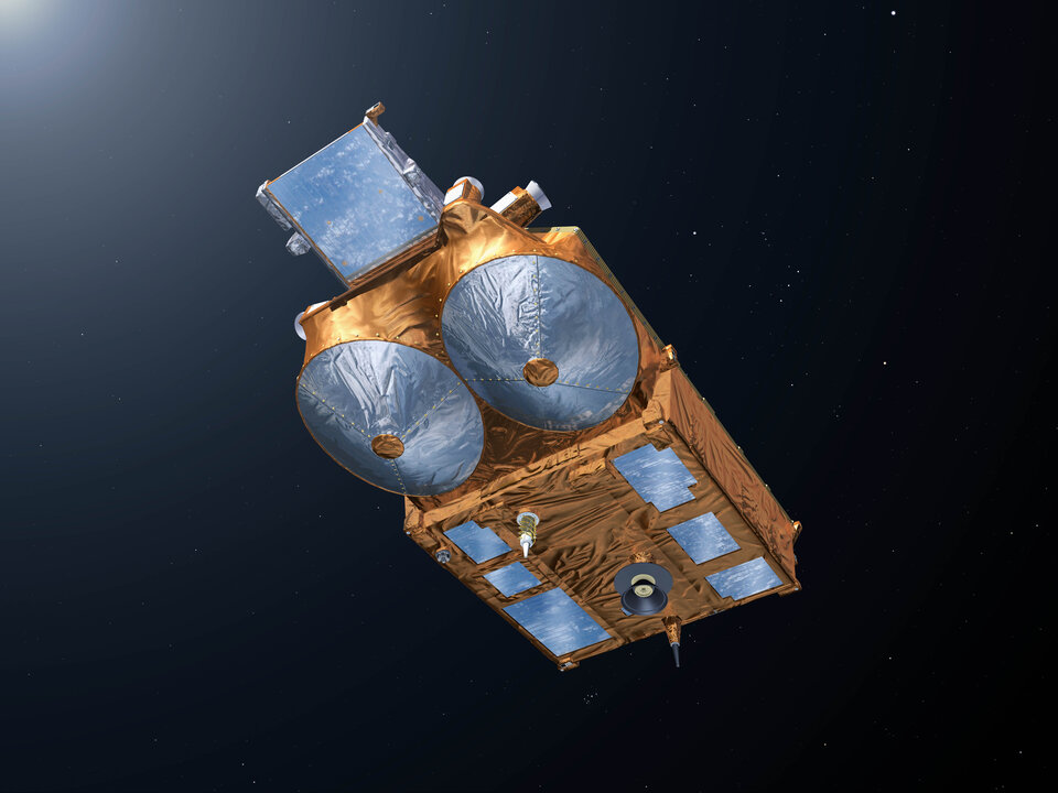 CryoSat from underneath