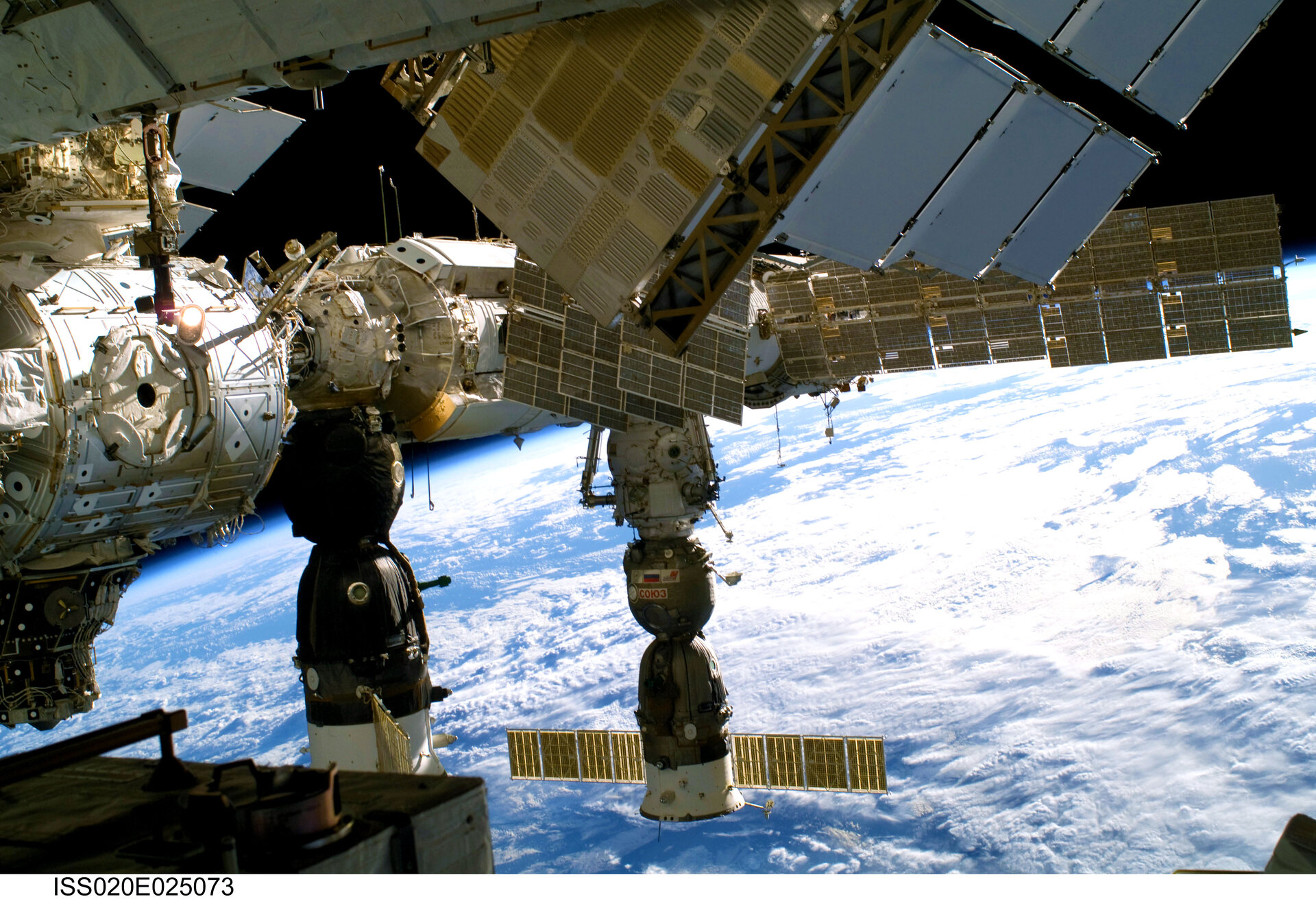 External view of the International Space Station